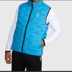 Psycho Bunny
Men's Spencer Reversible Down Vest In Neon Pool